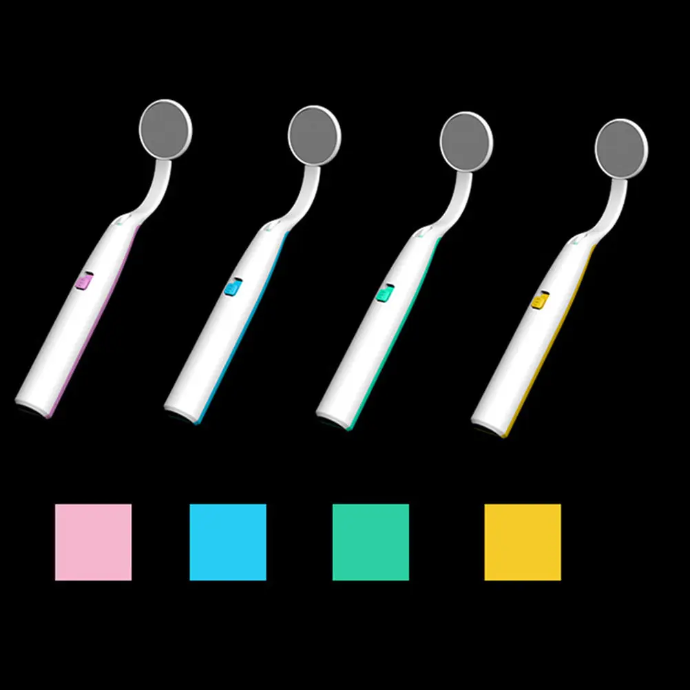 

Зеркало стоматологическое LED, пластиковое, желтое, для осмотра полости рта, с функцией антизапотевания, для стоматологов