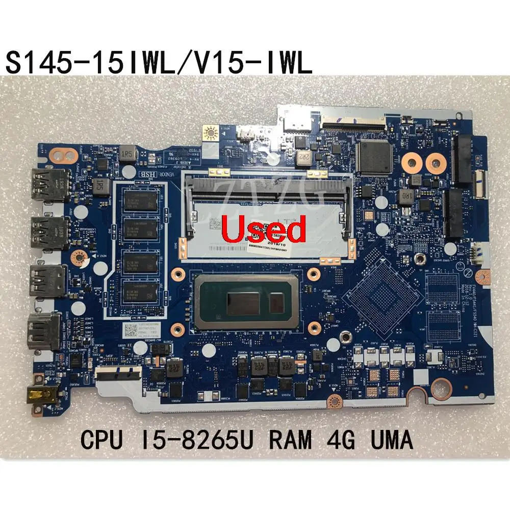 

Used For Lenovo Ideapad S145-15IWL/V15-IWL Laptop Motherboard mainboard With CPU I5-8265U 4G UMA FRU 5B20S41721 5B20S41722