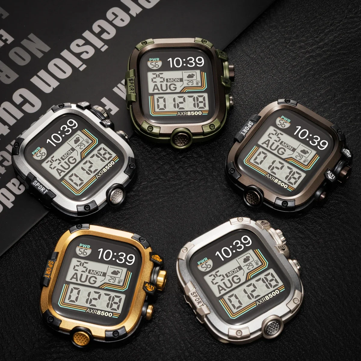 حافظة كاملة + زجاج لساعة أبل 44 45 46 Ultra 3/2 49 مللي متر طبقة صلبة مضادة للخدش لساعة Iwatch 11 10 9 8 7 6 5 4 Shell