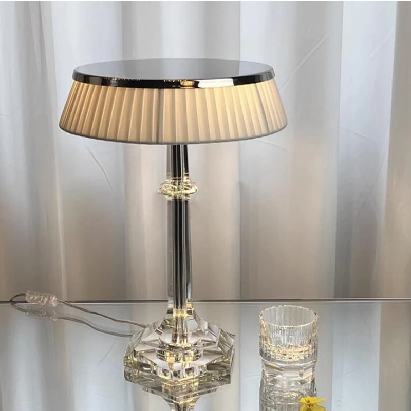 Modern Table Lamp Crystal Desk Lamp Nordic Standing Lamps Living Room Luminaria Lamps deco salon W30CM H42CM