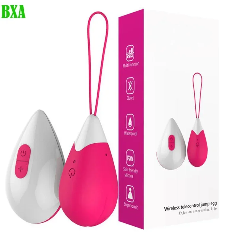 Silicone 8-Frequency Remote Control Vaginal Balls Kegel Balls Vibrator Vagina Exercise Sex Toys for Woman Female Masturbation