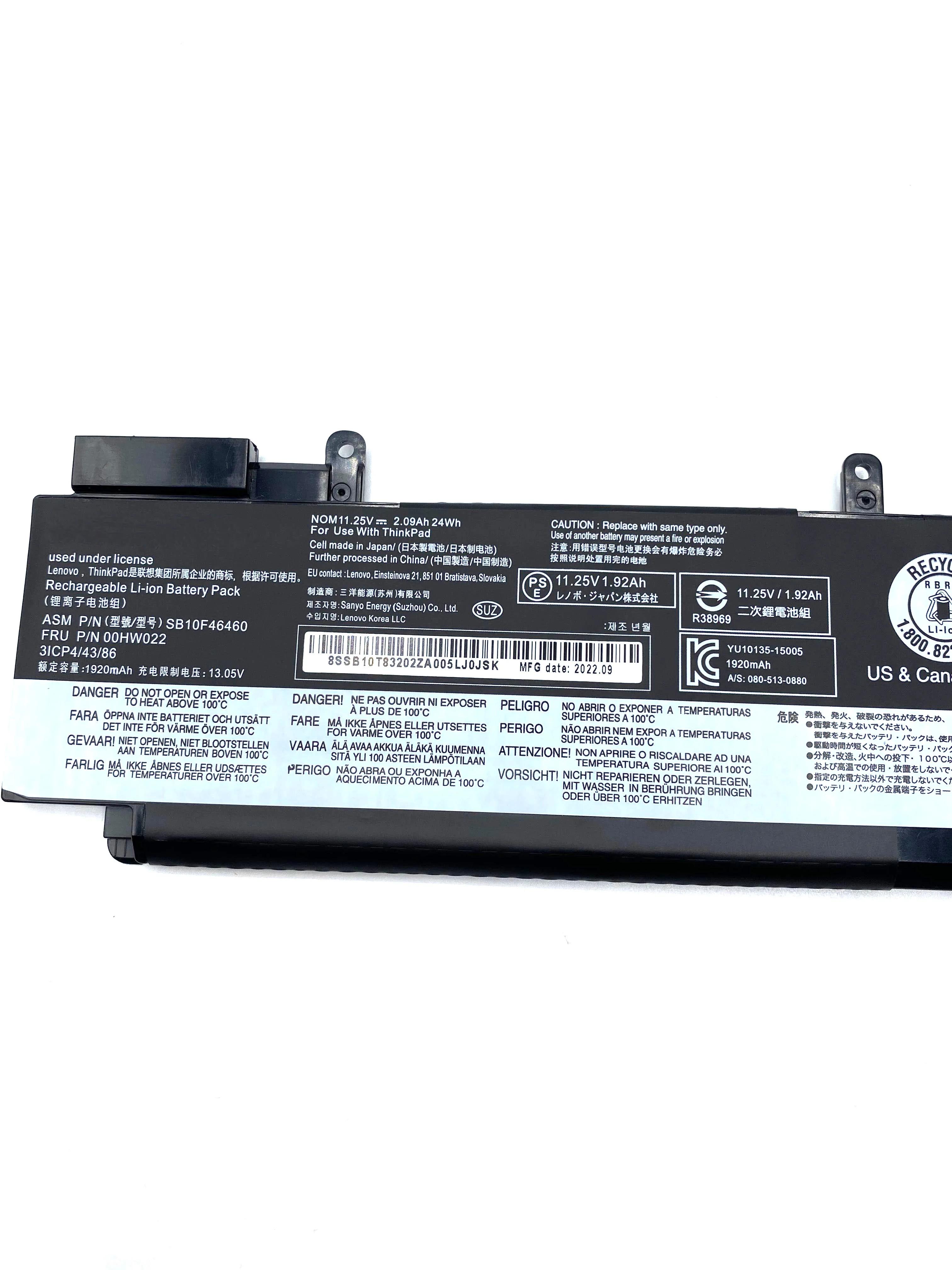 NEW 00HW022 Laptop Battery For Lenovo ThinkPad T460s T470s SB10F46460 01AV406 407 01AV462 SB10F46474 00HW036 037 SB10F46475