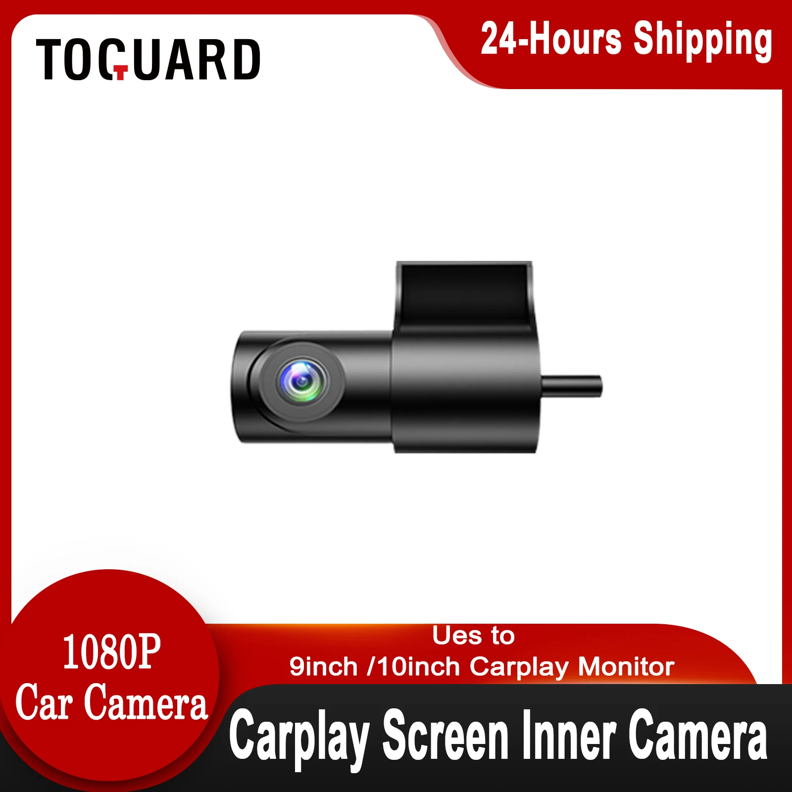 

Внутренняя камера TOGUARD 7M 1080P для RC07C/RC06C, 9-дюймовый/10-дюймовый монитор Carplay, используется для машин carplay и записи в автомобиле