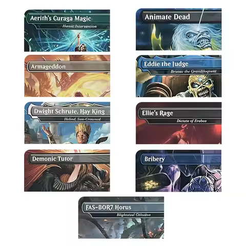 Custom High-Quality Magical Proxy Cards for Entertainment Games Non Foil Cards SLD Bribery Animate Dead Eddie the Judge Demonic