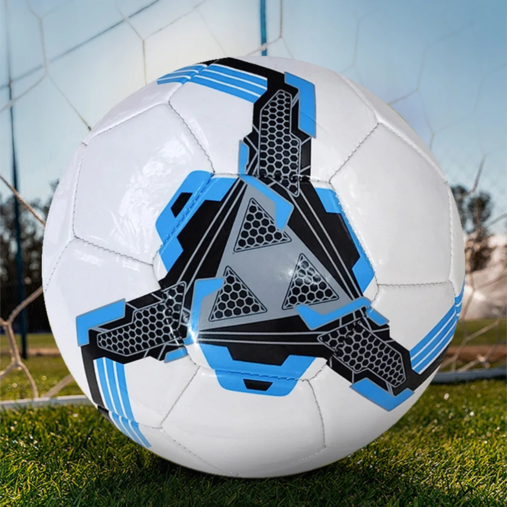 Durable Balones De Futbol Soccer For Different Surfaces Made Of PVC Versatile Soccer Balls Size 5 blue