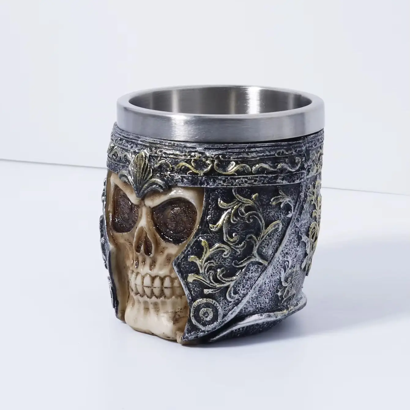 Skull Head Personalized Styling Set with Metal Hair Brush