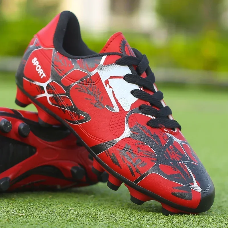 Neue Männer Kinder Fußball Schuhe Stollen Ultraleicht Nicht-Slip Gras Erwachsene Professionelle Fußball Stiefel Jungen Training Schuhe Drop Verschiffen – Detail 14