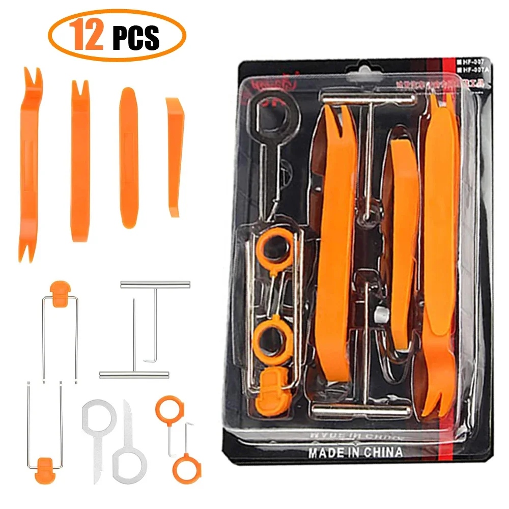 Car audio disassembly tool set Plastic pry bar disassembly navigation central control disassembly pry plate door panel Interior