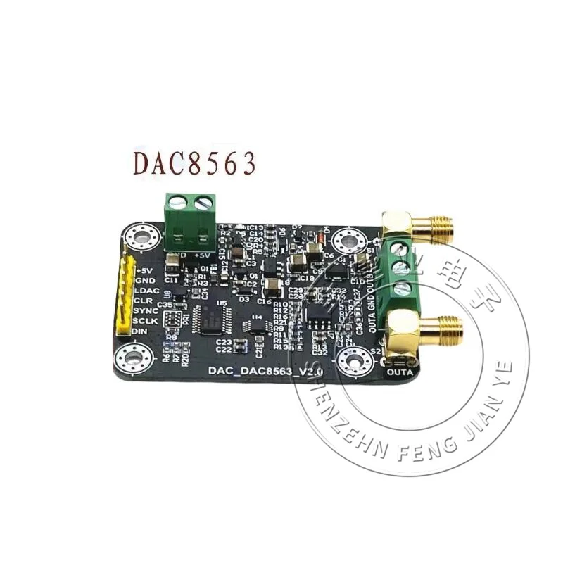 NEW DAC8563 DIGITAL TO ANALOG CONVERTER DATA ACQUISITION MODULE WITH HIGH-PRECISION DUAL 16 BIT DAC ± 10V ADJUSTABLE OUTPUT