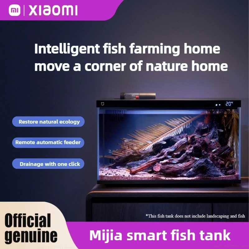 

Xiaomi Mijia Intelligent Fish Tank App Remote Control Full Color Gamut Lighting Aquarium Temperature Display Sea View Room