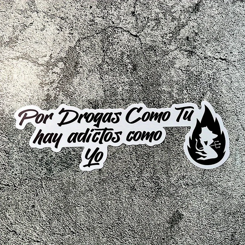 

Anti-Drug Laser Flame JDM Motorcycle Sticker, Waterproof Sunproof Self-Adhesive Decal for Bike Body,Fender, Fuel Tank and Helmet