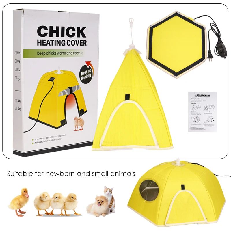 

Chicks Heating Cover Pet Brooder Poultry Farm Intelligent Temperature Chick Brooder Heating Keep Warm Brood Umbrella
