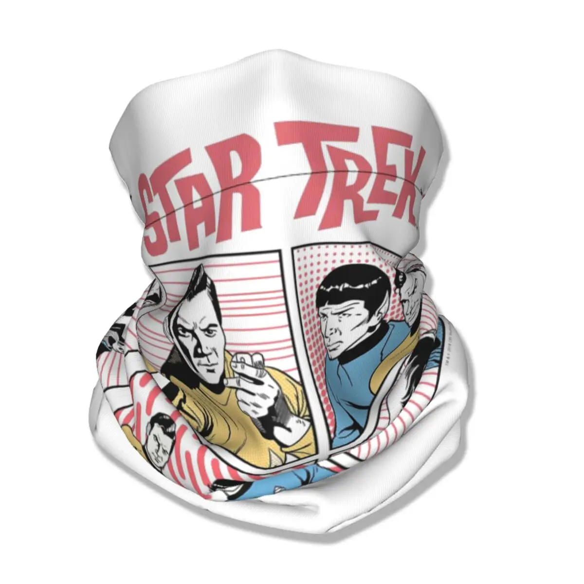 Stars Treks Vintage Comic Bandana Neck Gaiter Printed Mask Scarf Multi-use Balaclava Running for Men Women Adult All Season