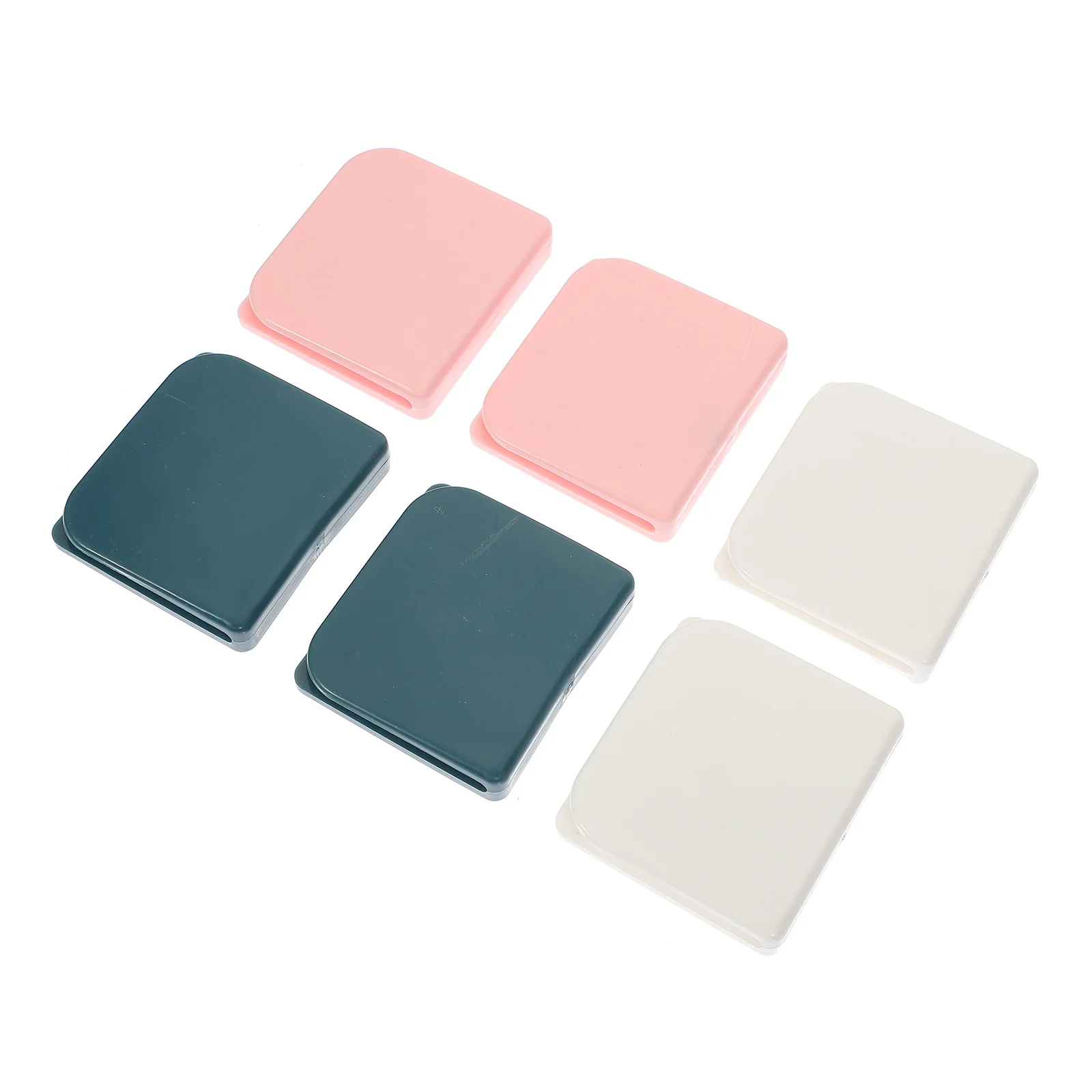 6Pcs Self Adhesive Shower Curtain Clips Splashes Stop Clamp for Smooth Surfaces Shower Curtain Clips Bathroom Supplies