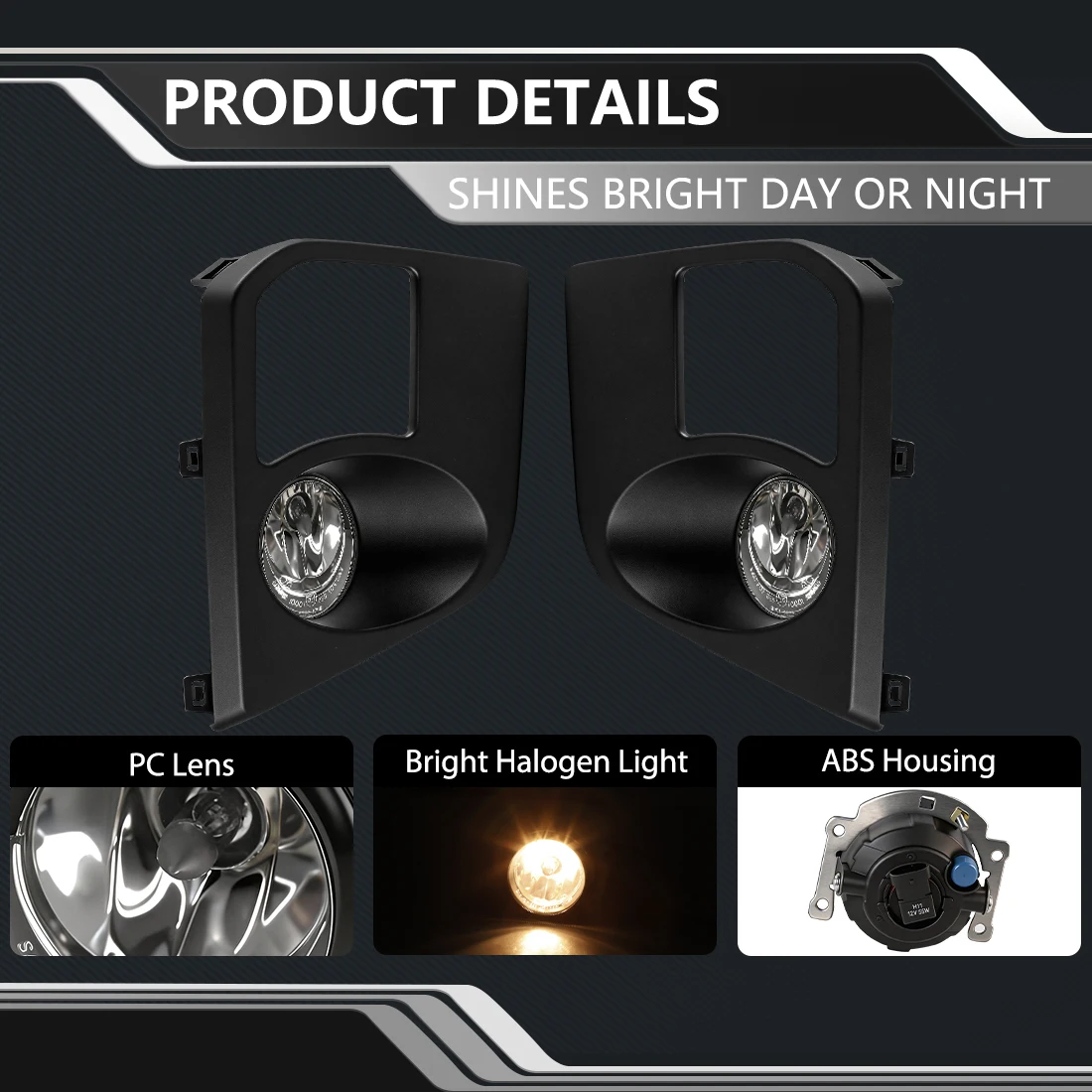 For Mitsubishi TRITON L200 2019 2020 Halogen Front Fog Lamp Kit Daytime Running Light Fog Light Kit Turn Signal Driving Lamp 12V - view 2