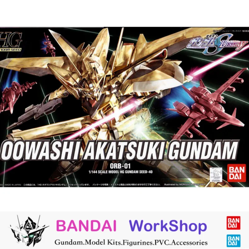 

Bandai Original 1/144 HG Oowashi Akatsuki Gundam Action Figure Assembly Model Kit Collectible Gifts