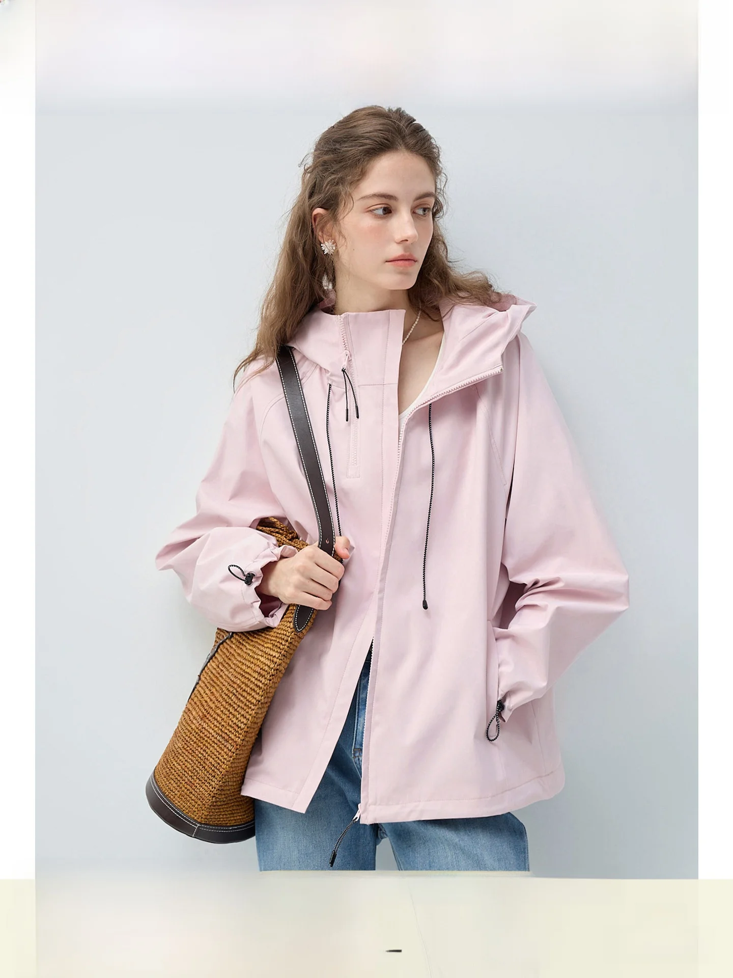 

Женская куртка с капюшоном больших размеров Rui: повседневная, универсальная, с длинным рукавом, новинка весны, для полных женщин, стройнящий топ