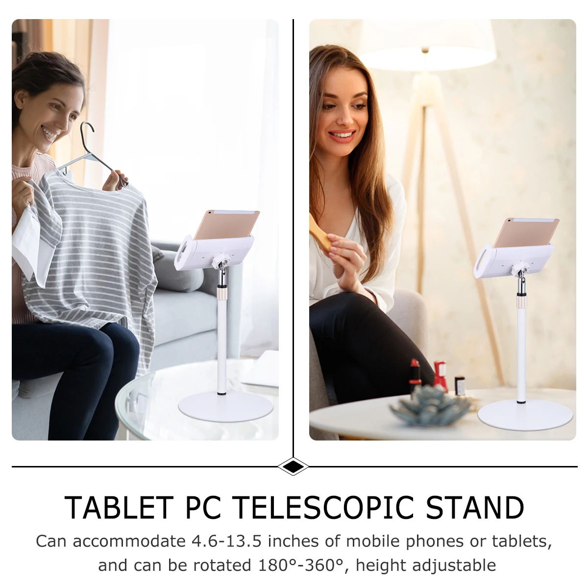 

Tablet Multi-Angle Smartphone Holder Intelligent White Abs Rack
