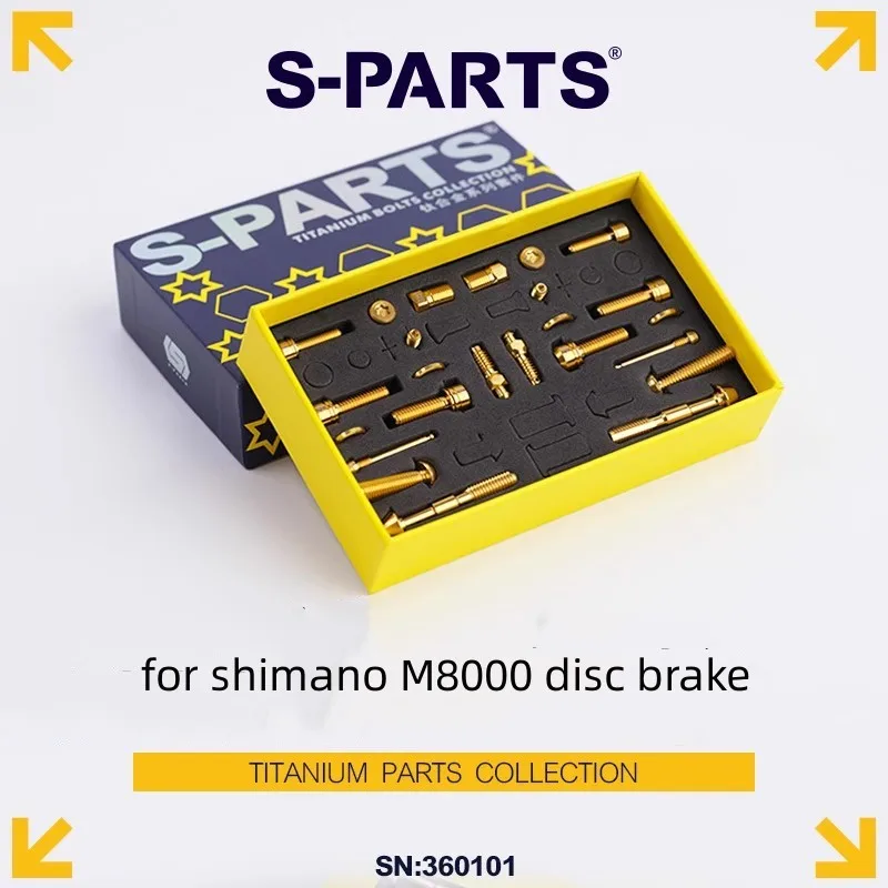 

Mountain bike disc titanium screw set for shimano M8000 brake lever clamp titanium screw