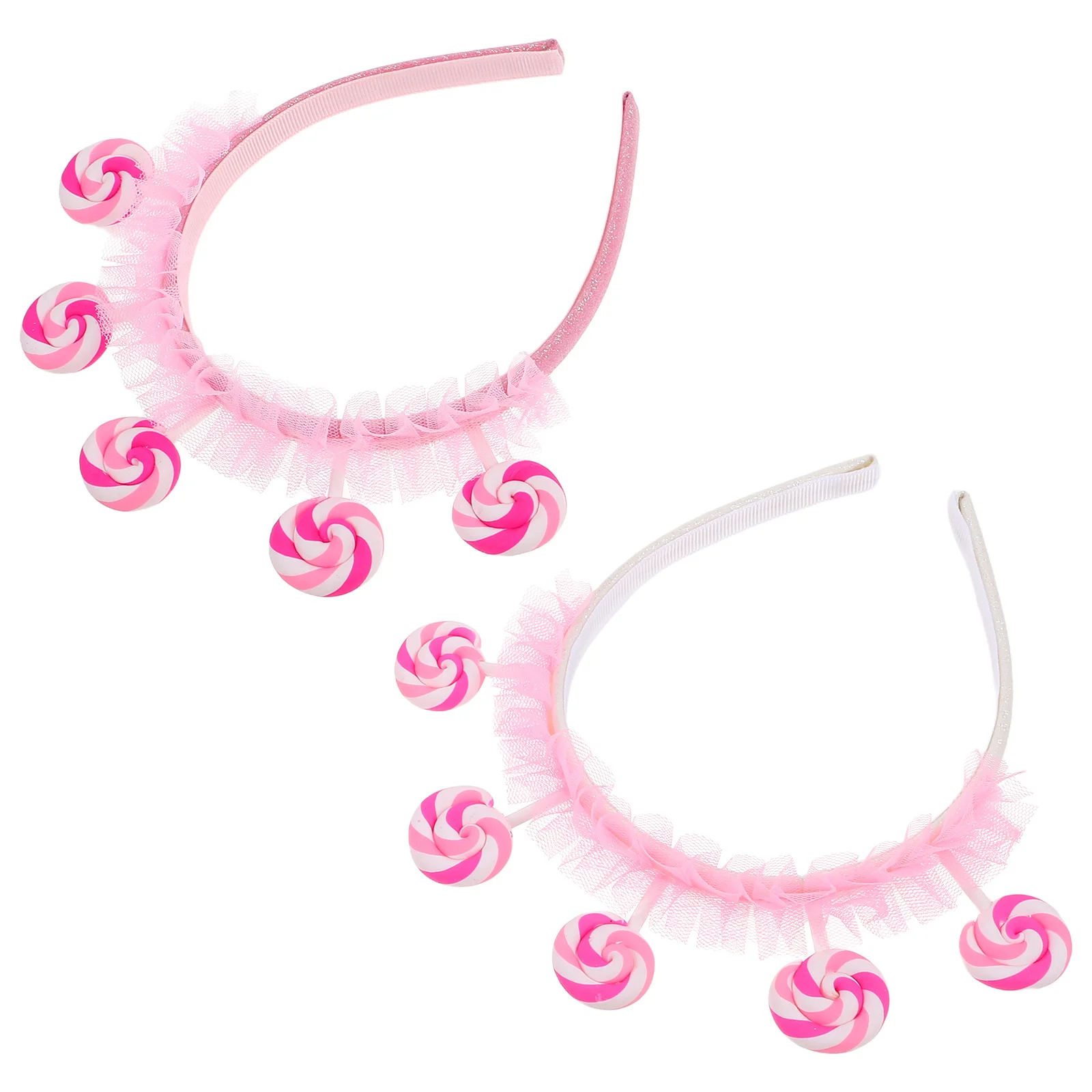 

2Pcs Children Candy Headband Cartoon Lollipop Hairband for Birthday Party Holiday Fun Kids Hair Accessories Comfortable Fit