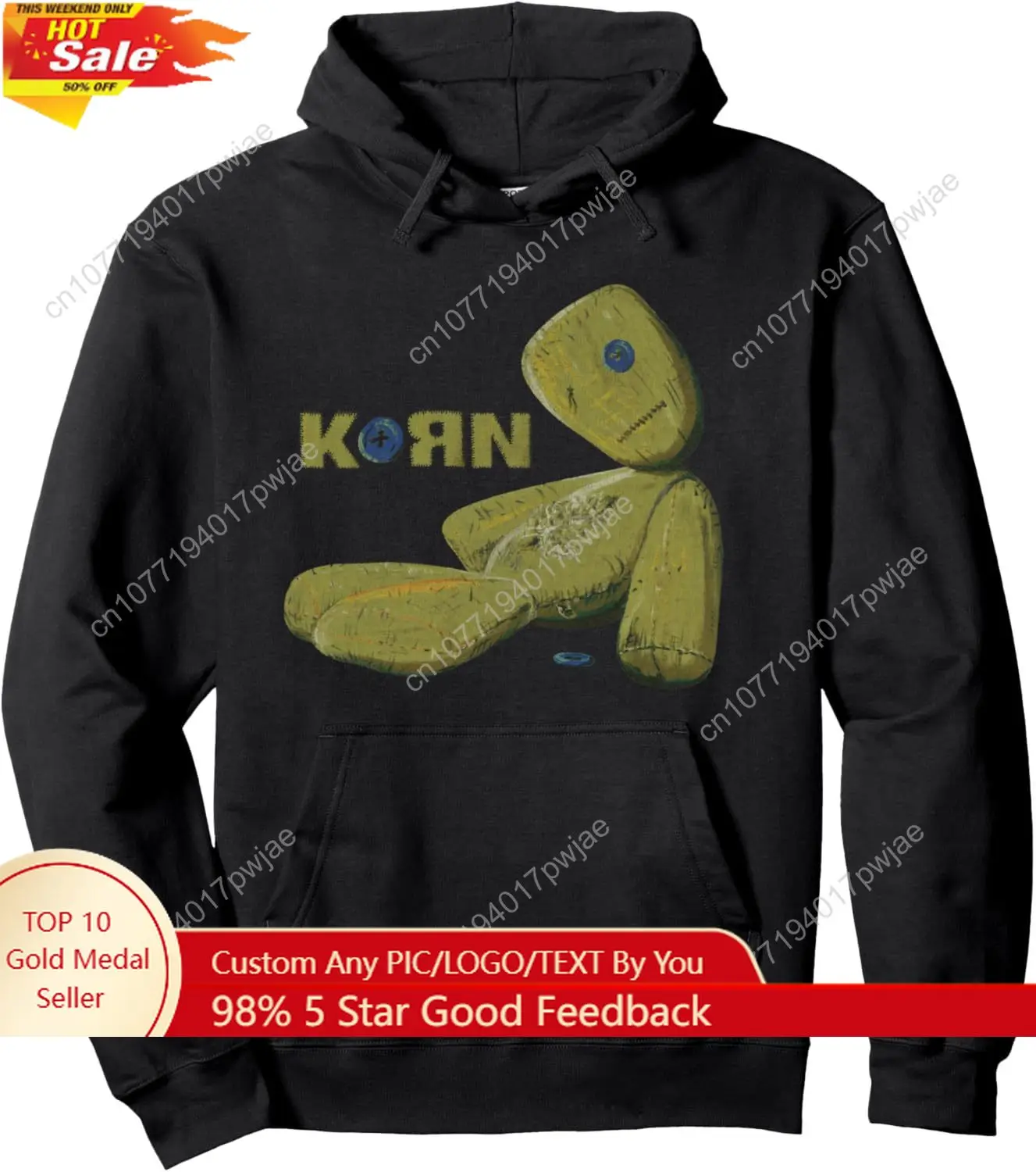 

Korn Issues Doll Pullover Hoodie Pullover Hoodie