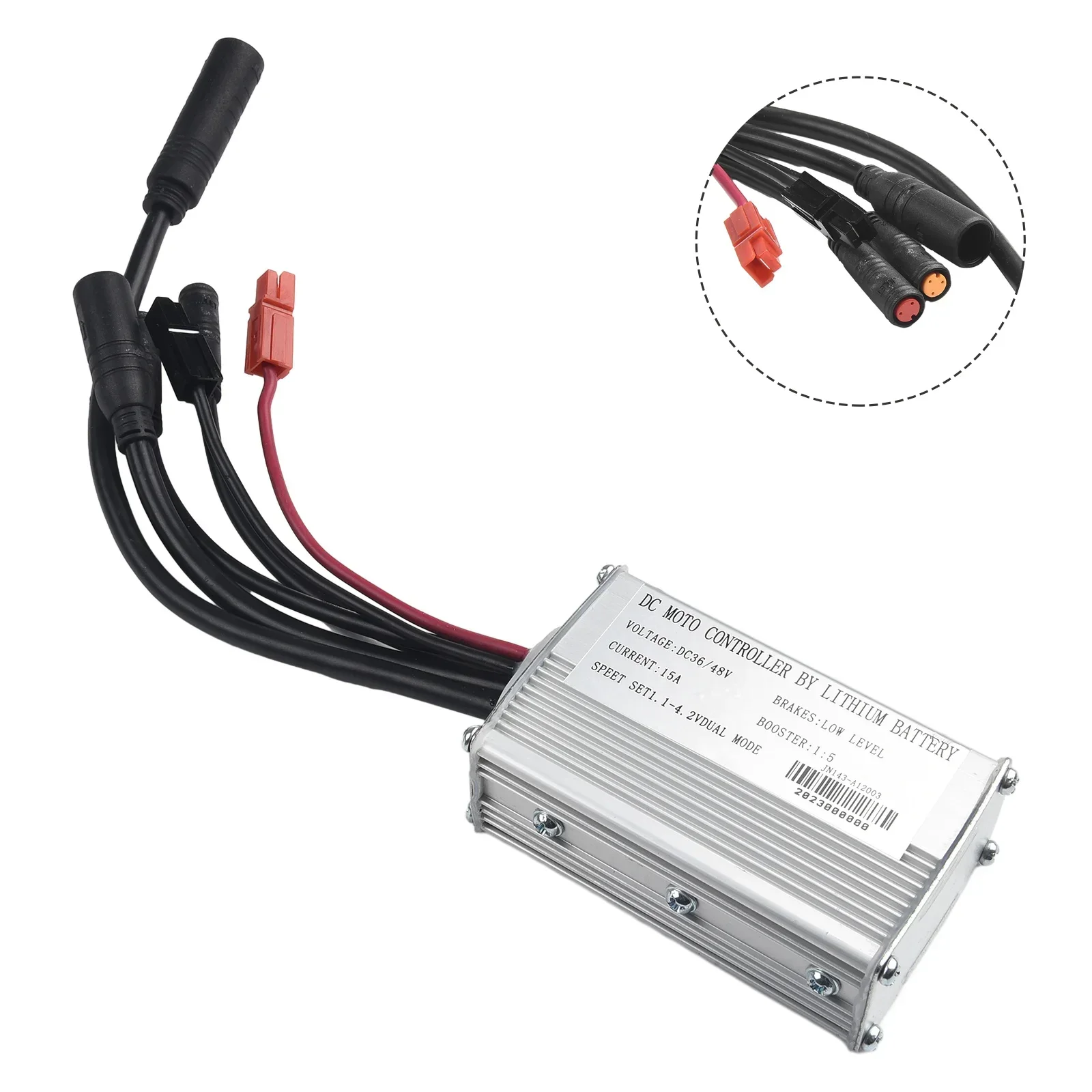 Ebike Controller JN Controller 250W/350W Accessories Booster 1:5 Cable Length 15cm DC 36V/48V E-Bike Ebike Parts