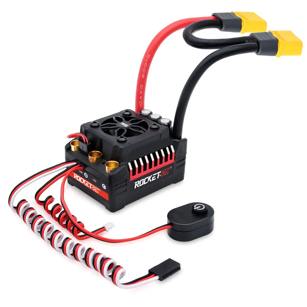 RiToEasysports ESC sans Balais 80A 6V 5A SBEC, Contrôleur de Vitesse électronique pour Voitures RC 1/8, Performance Haute Puissance, pour Sport Automobile, Course, Drift, et Rallye