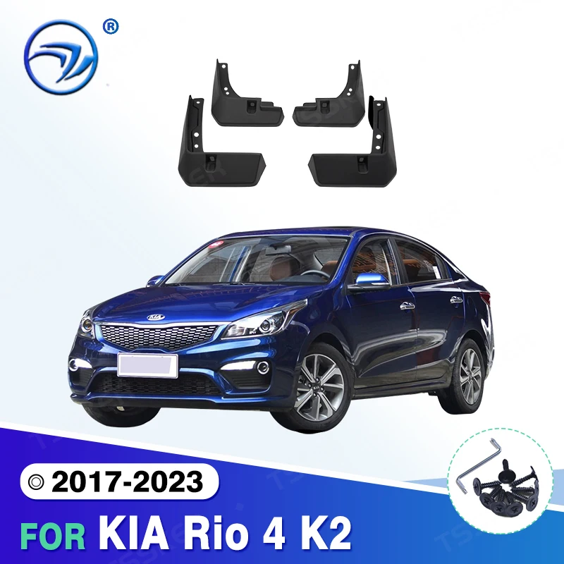

For KIA Rio 4 K2 2017 - 2023 2018 2019 2020 2021 YB Sedan Car Mudflaps Mud Flaps Splash Guards Mudguards Flap Fender Accessories