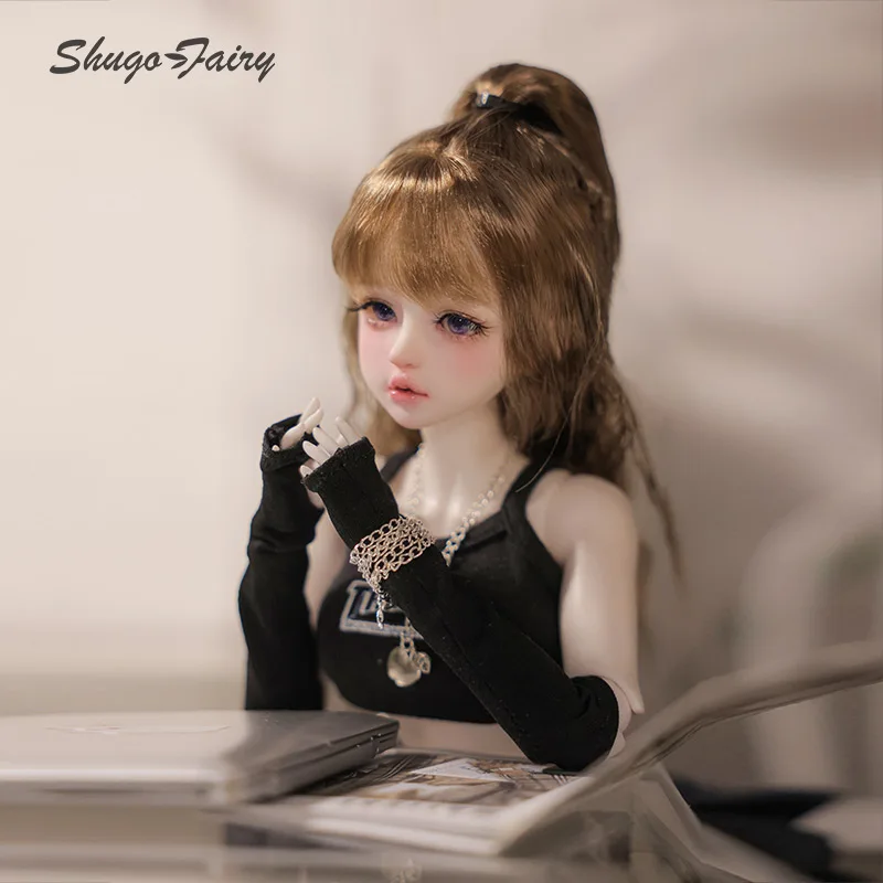 Shuga Fairy 1/4 BJD Pop Parel Lieverd Girly Gezicht Vlees Been BJD Action Figure Pure Handwerk Kunst Ball Jointed Doll Decor Speelgoed