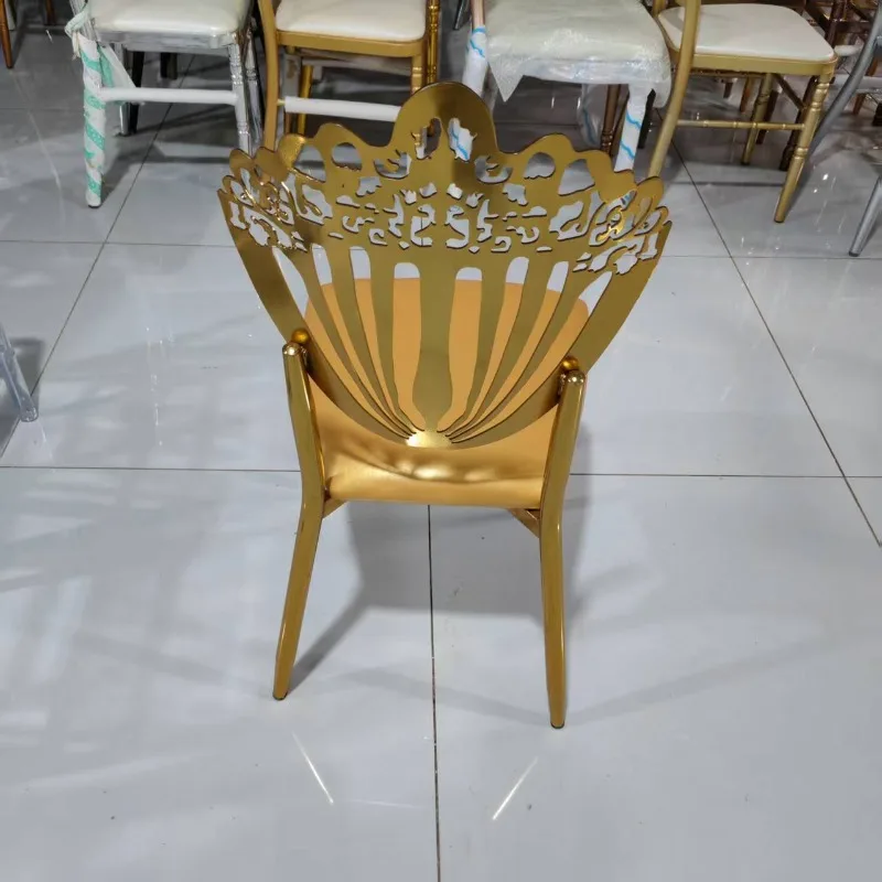 Chiavari Chair Stackable Event Wedding Chair Popular Gold Silver Nano Plated Chair in Hotel Restaurant