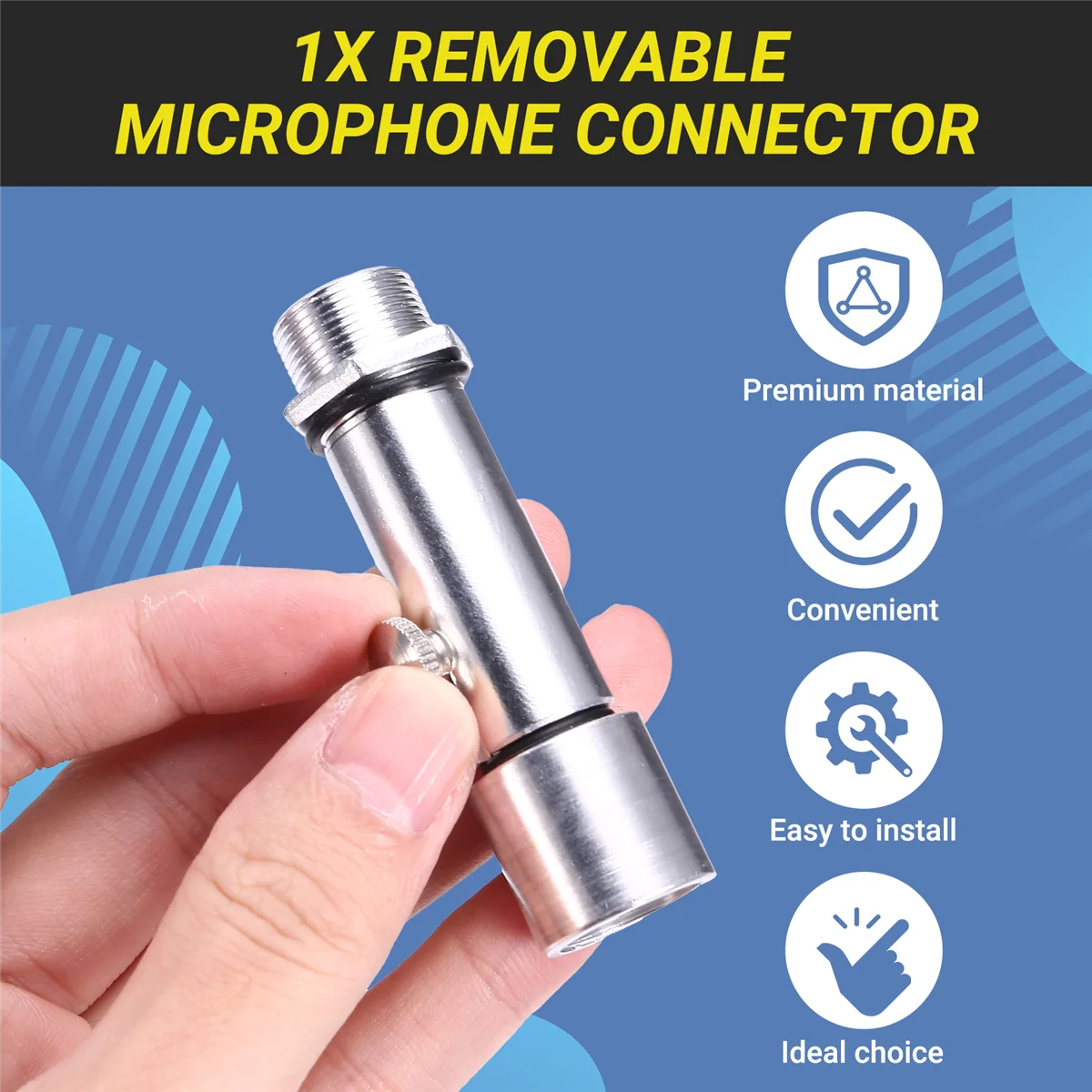 ONCE Removable Microphone Connector Microphone Clamp Bracket Accessories Musical Instrument Accessories