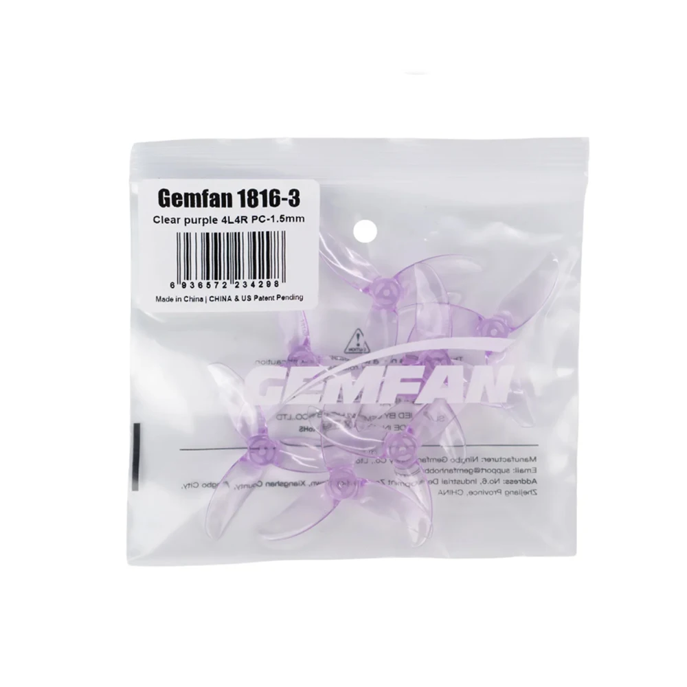 Gemfan (16CW+16CCW) 1816-3 Micro Freestyle Propeller passend für 1103 Brushless-Motoren für 2S Micro Freestyle Drohnen – Detail 15