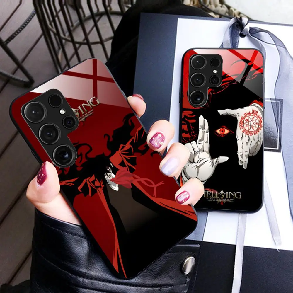 Anime Alucard Hellsing Phone Case for Samsung Galaxy A56 55 54 53 52 51 36 35 34 23 16 15 5G Glass Protective Cover