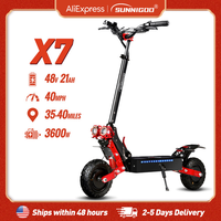 3600W Dual Motor Electric Scooter Max Speed 65km/h EScooter 11Inch Off-road 48V21AH Max Mileage 60KM Foldable Electric Scooter