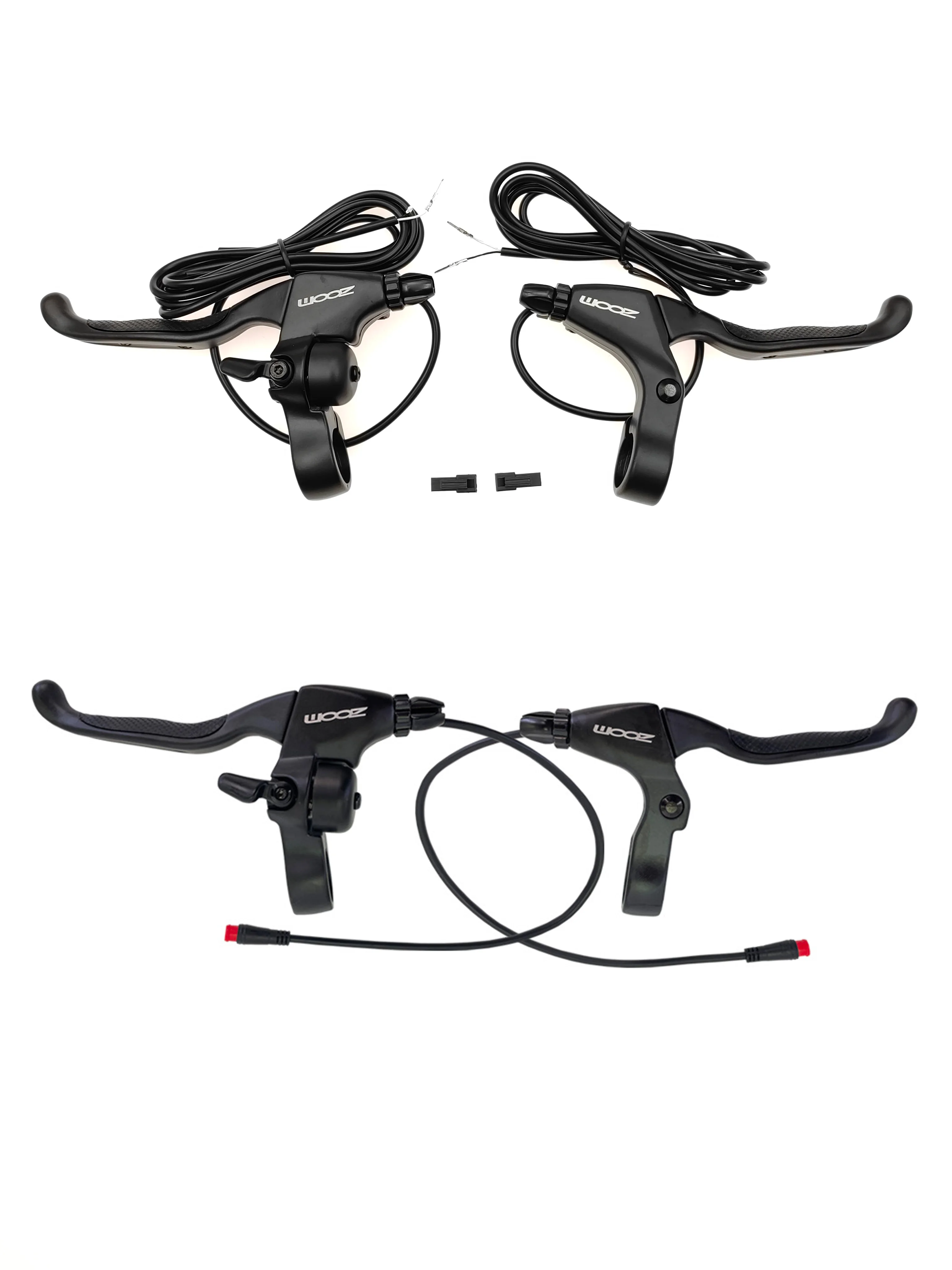 Palanca de freno de bicicleta eléctrica ZOOM, pinza de mango de potencia cortada para bicicleta eléctrica de 22,2mm, freno C