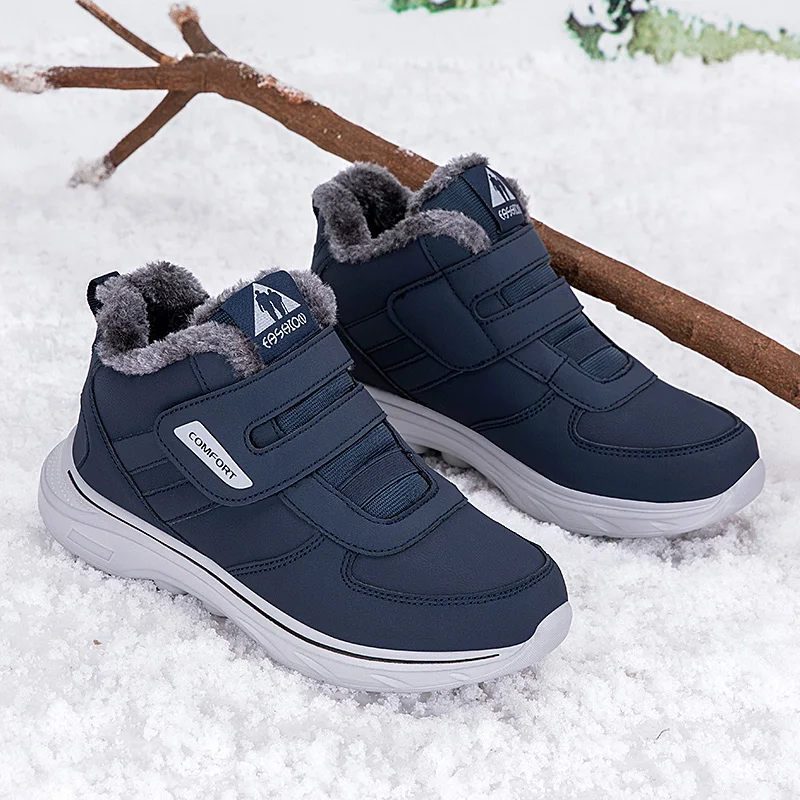 

YRZL 2025 New Men's Thermal Shoes Winter Warm Waterproof Anti Slip Outdoor Boots Men Comfortable Non Slip Snow Boots Big Size
