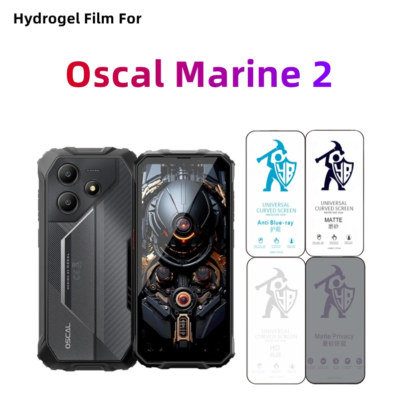 Película de hidrogel mate para Oscal Marine 2, Protector de pantalla HD para Blackview Oscal Marine 2, película frontal mate antiespía para el cuidado de los ojos, 2 uds.