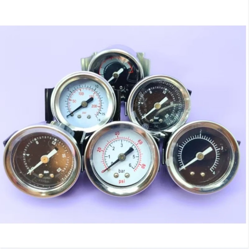 Suitable for coffee machine milk foam machine pressure gauge damping anti-shake 20bar water air bracket