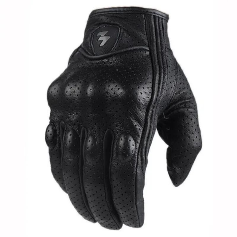 Guantes de moto invierno Motocross guantes negros hombres