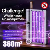 New 3-in-1 Electric Mosquito Killer Rotating Folding Automatic Mosquito Trap Swatter Camping Silent Portable Mosquito Killer