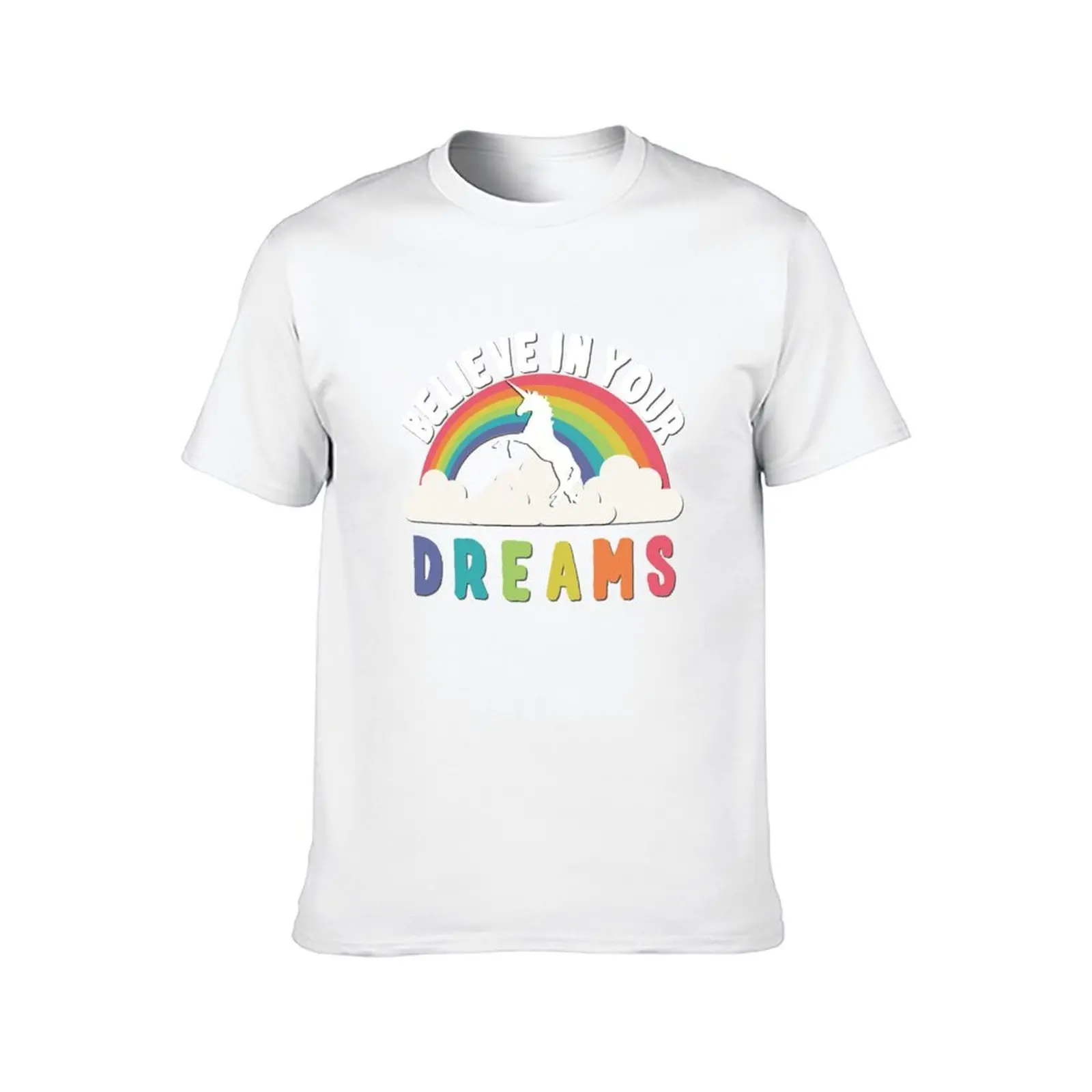تي شيرت رجالي من Believe In Your Dreams تي شيرت برسوم جرافيك تي شيرت رجالي فاخر