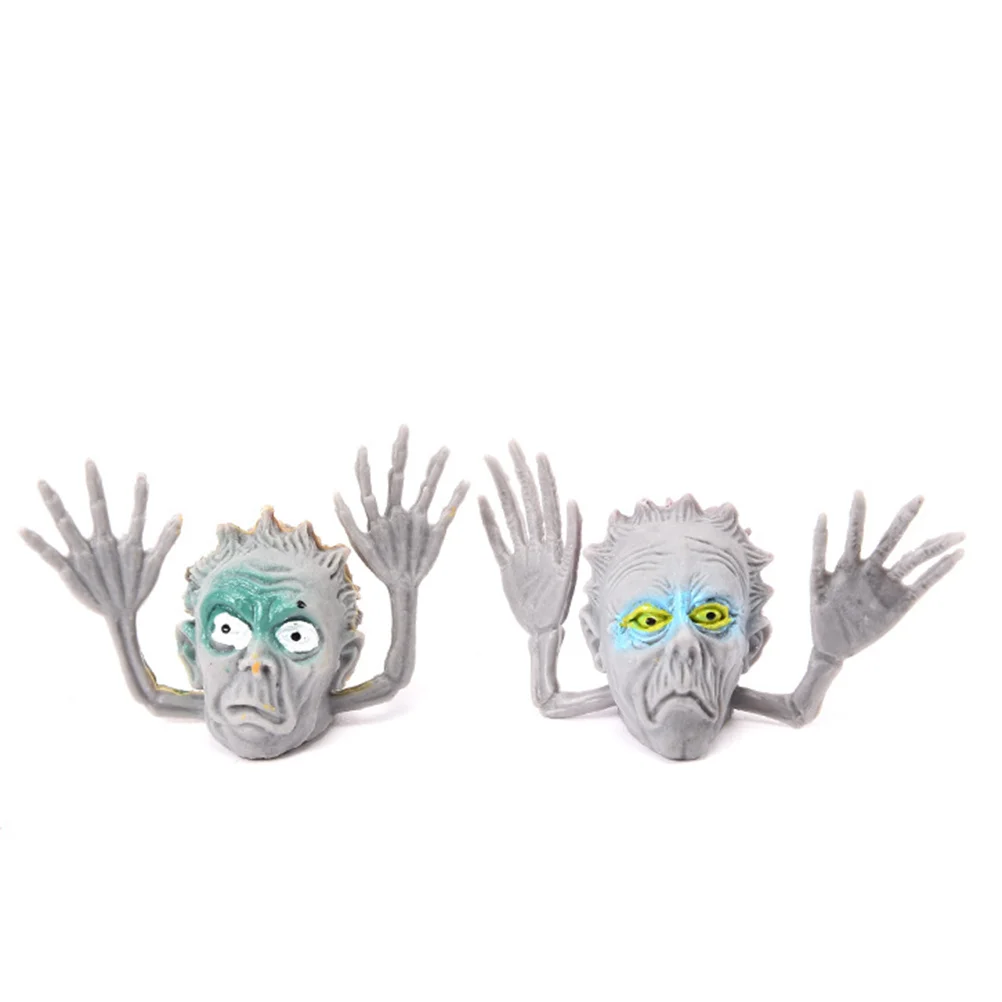 6 stücke Fingerpuppen Lustige Simulation Zombie Finger Requisiten Halloween Hexe Interaktive Spielzeug Requisiten Kreative Finger Spielzeug für Kind Kind