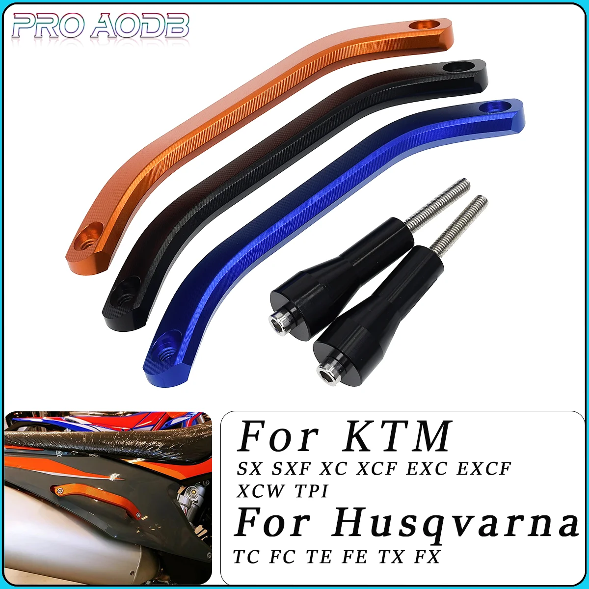 

CNC Aluminum Rear Passenger Grab Rail Handle For Husqvarna FC FE FX TC TE TX For KTM SX SXF EXC EXCF XC XCF XCW 2020 2021 2023