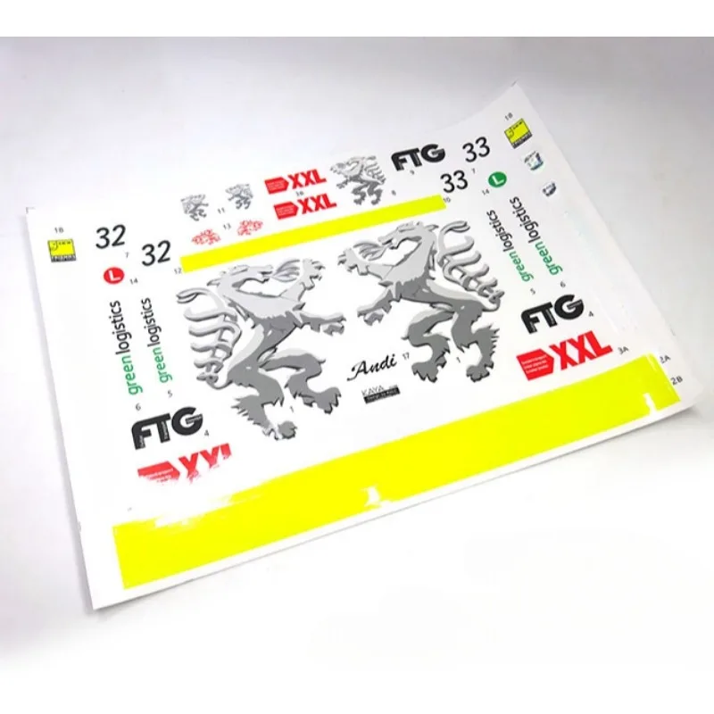 FTG Painting Pre-cut Self-adhesive Sticker for 1/14 Tamiya RC Truck Scania Mercedes Benz ACTROS Diy Parts