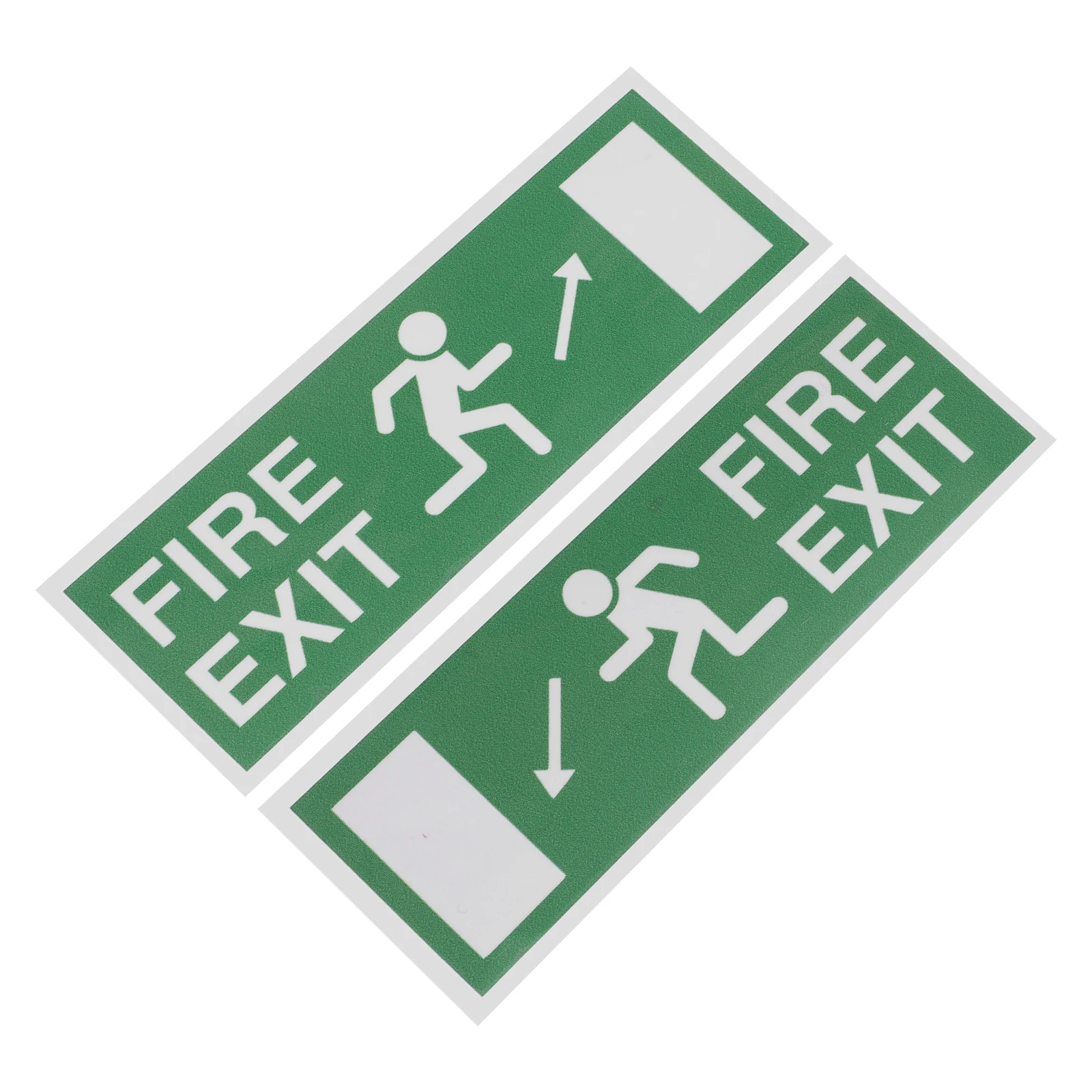 

Fire Exit Sign Sticker Self Adhesive For Office Building Corridor Staircase Emergency Route Safety Warning Decals Exit