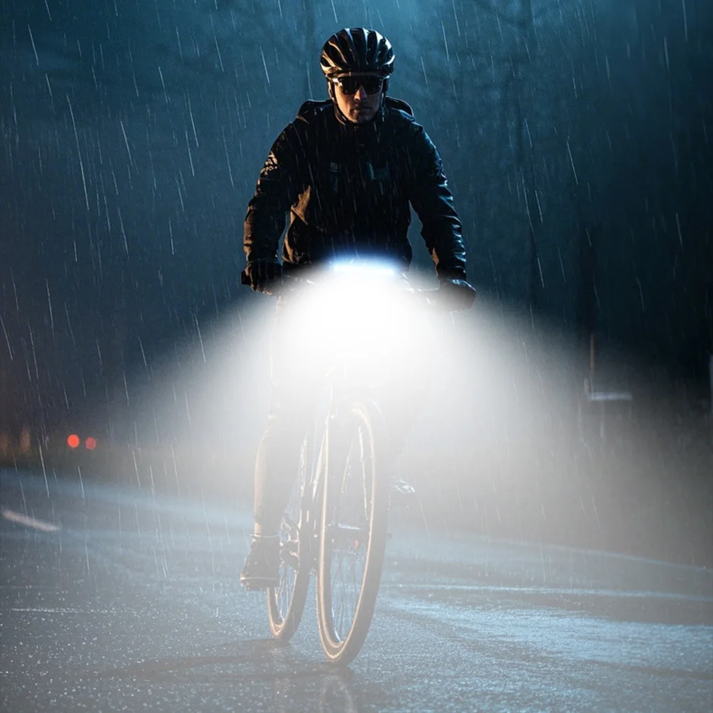 

2025 светодиодная велосипедная фара с зарядкой через USB, безопасная передняя лампа для езды на велосипеде, дисплей мощности, высокая яркость, велосипедный фонарик для ночной езды
