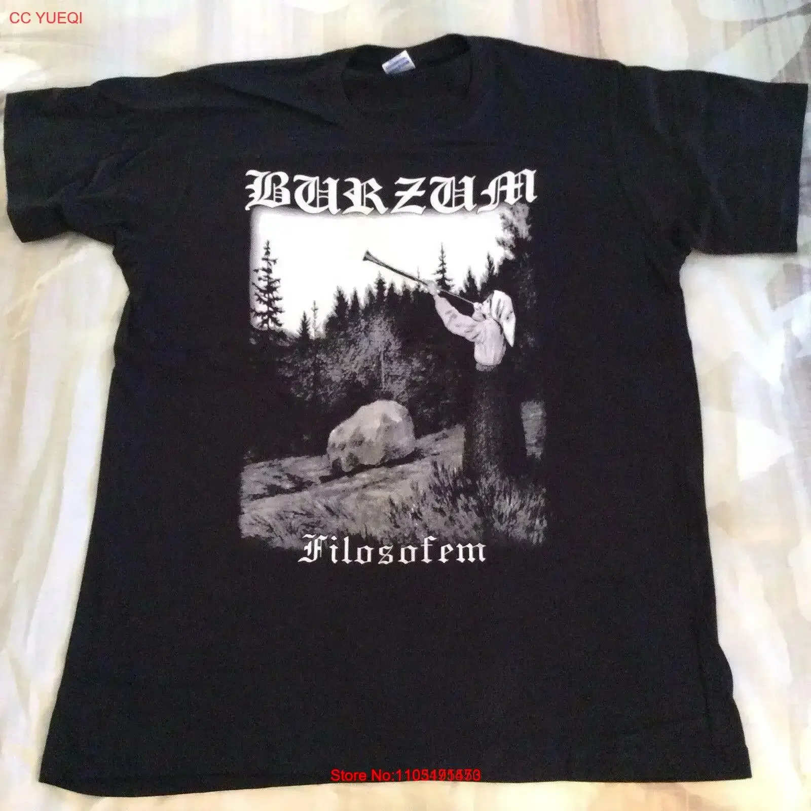 URZUM Bootleg t-shirt XL Azarath Inquisition Urgehal Arcturus Darkthrone vintage lavé décontracté streetwear étiré