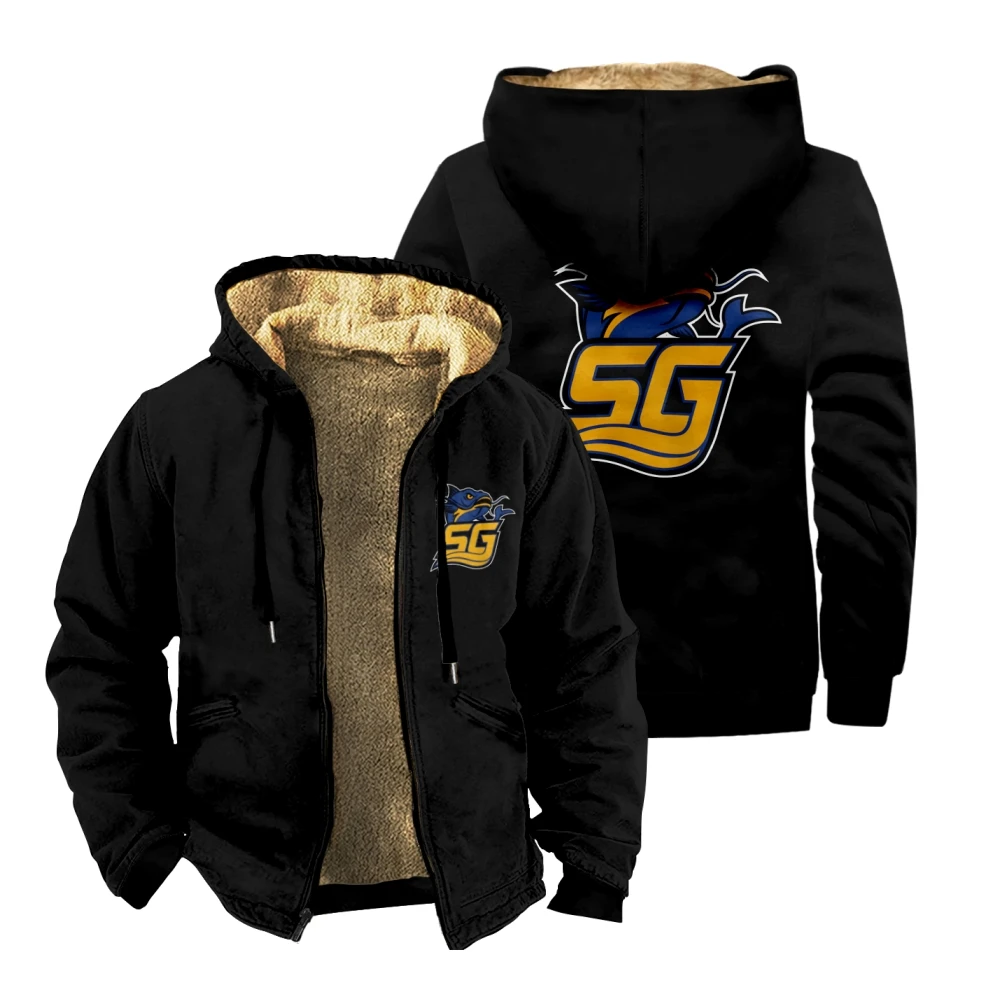 

Пальто на молнии Chad Powers South Georgia Catfish, зимняя куртка унисекс с длинными рукавами и капюшоном, уличная парка