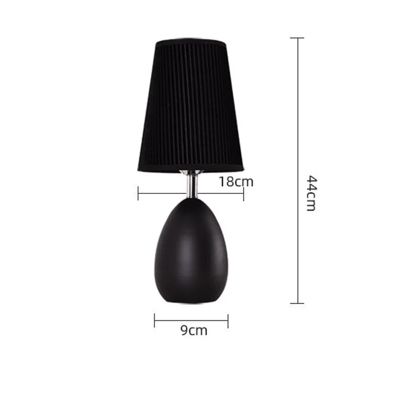 Table Lamp for Living Room Bedroom Bedside Nordic Modern Fabric Touch Sensor Light Desk Dormitory Student LED Reading Lamp