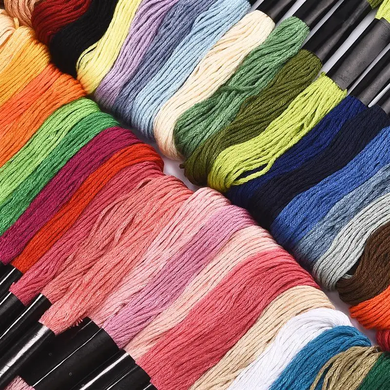 Multicolor Embroidery Thread Cross Stitch Floss Threads Cotton Sewing Skeins Skein Kit DIY Sewing Tool